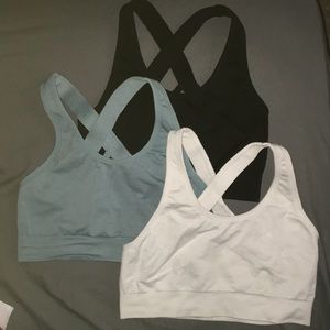 pack of 3 med sports bras